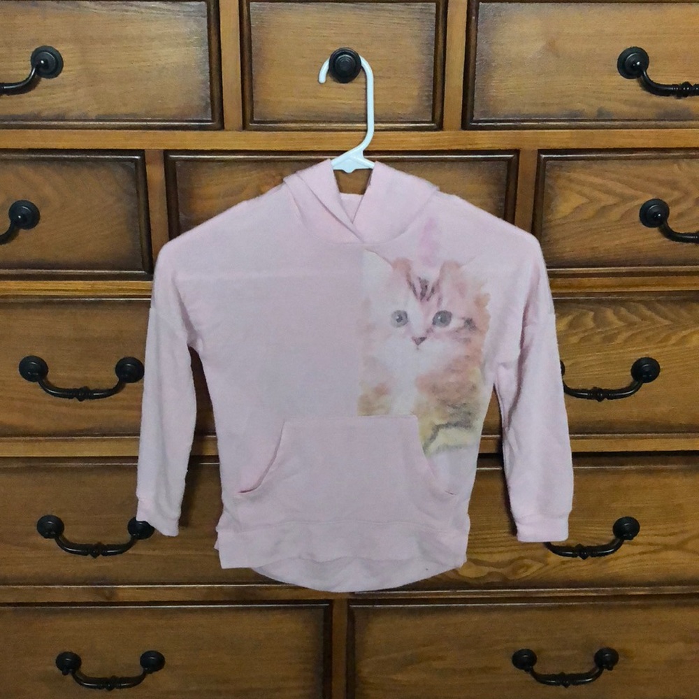 Girls lightweight hooded sweatshirt